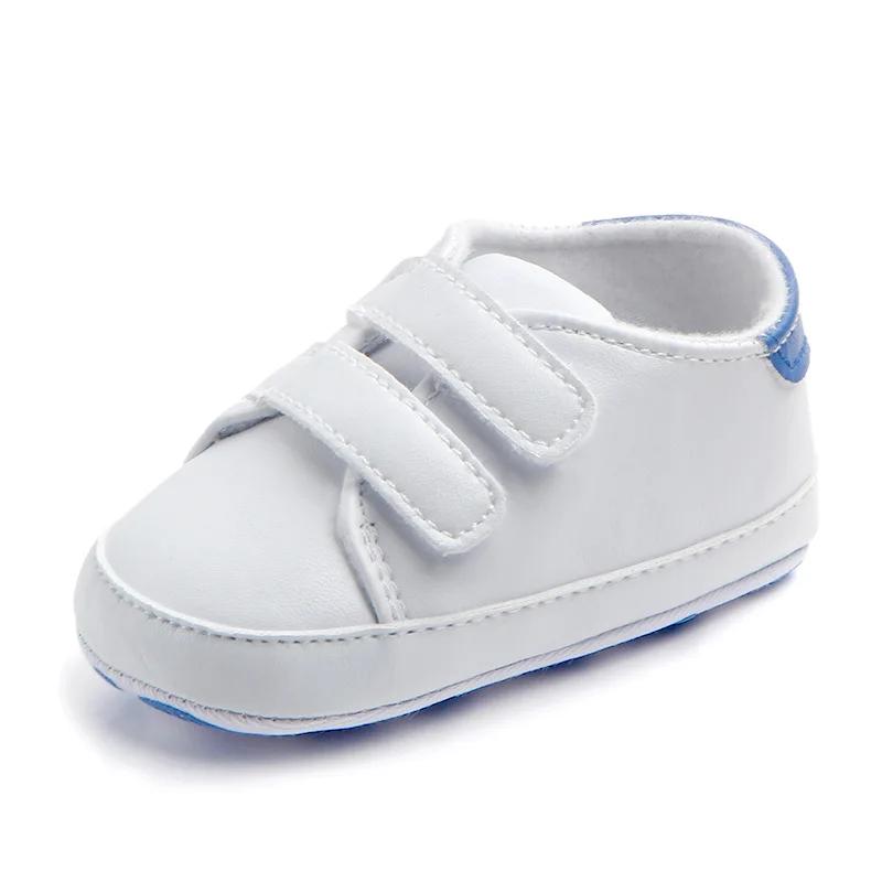 Babyschuhe Jungen Neugeborene Kleinkinder Lässig Bequeme Baumwollsohle Rutschfeste PU Leder Lauflernschuhe Krabbelbett Mokassins