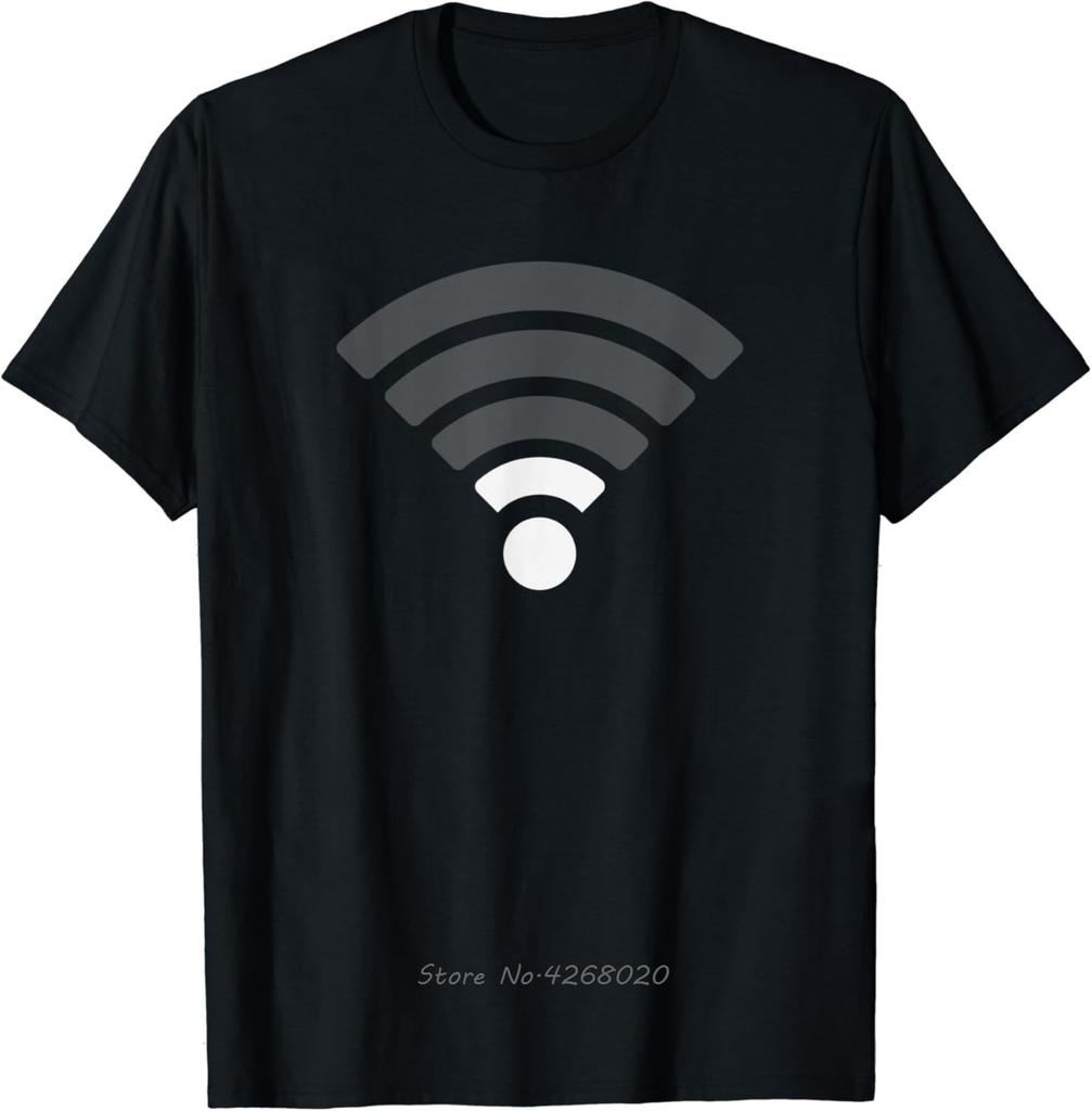 Funny Sarcasm Quote Free WiFi Tshirt Math Equation Novelty Mens Clothing Fitness T Shirt Printed Graphic Cotton Tshirt