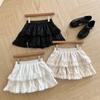 French Solid Lace Sweet Puffy Skirt New Women's Autumn Winter New Ballet Style Cake Skirt Fashion High Waist Short A-line Skirts