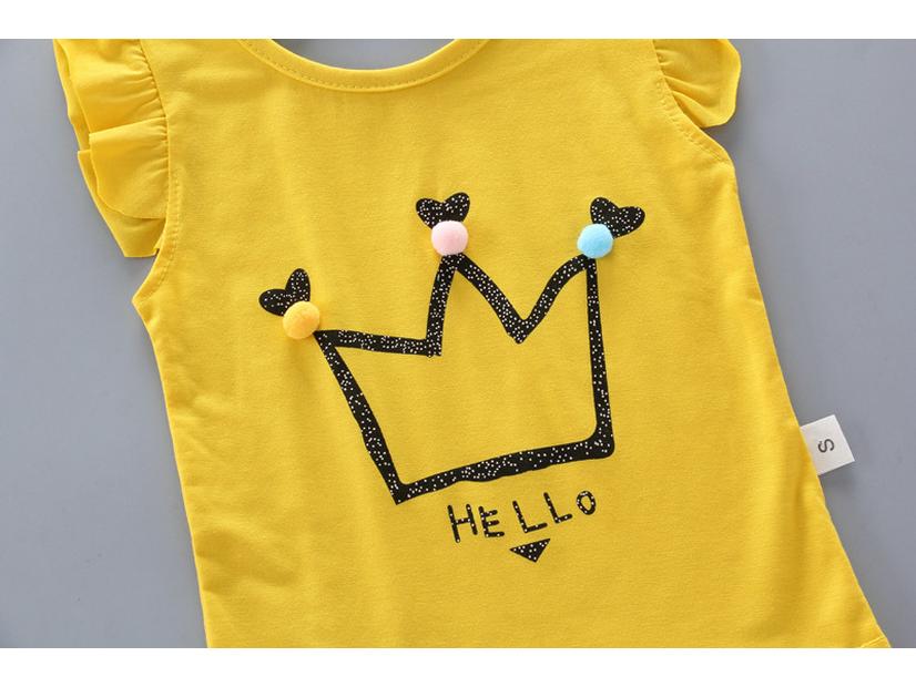 Summer Short Sleeve Set for Girls 1-4 Years - Baby Girl Fashion T-shirt Two-Piece