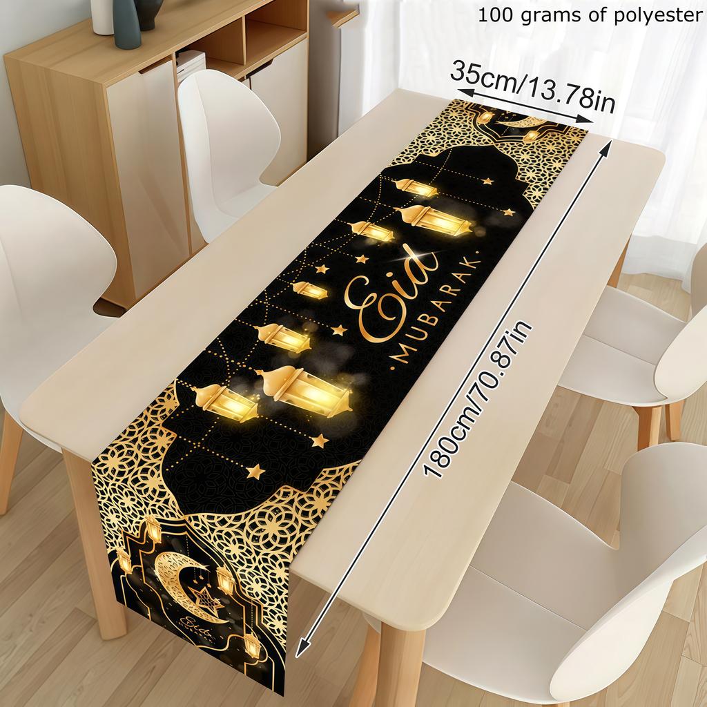 1pc Eid Mubarak Tablecloth Ramadan Decoration For Home Party Supplies Eid Al Adha Ramadan Kareem Home Decoration