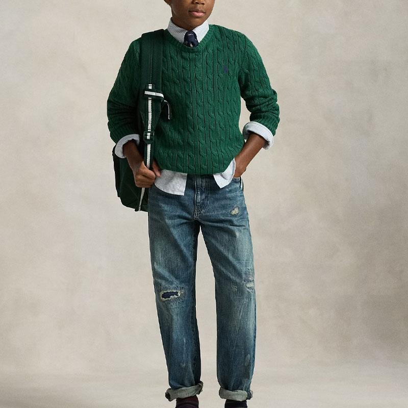 Polo Ralph Lauren Sweater FW25 Cable Knit Cotton Kids Kids sweater 323702674-079