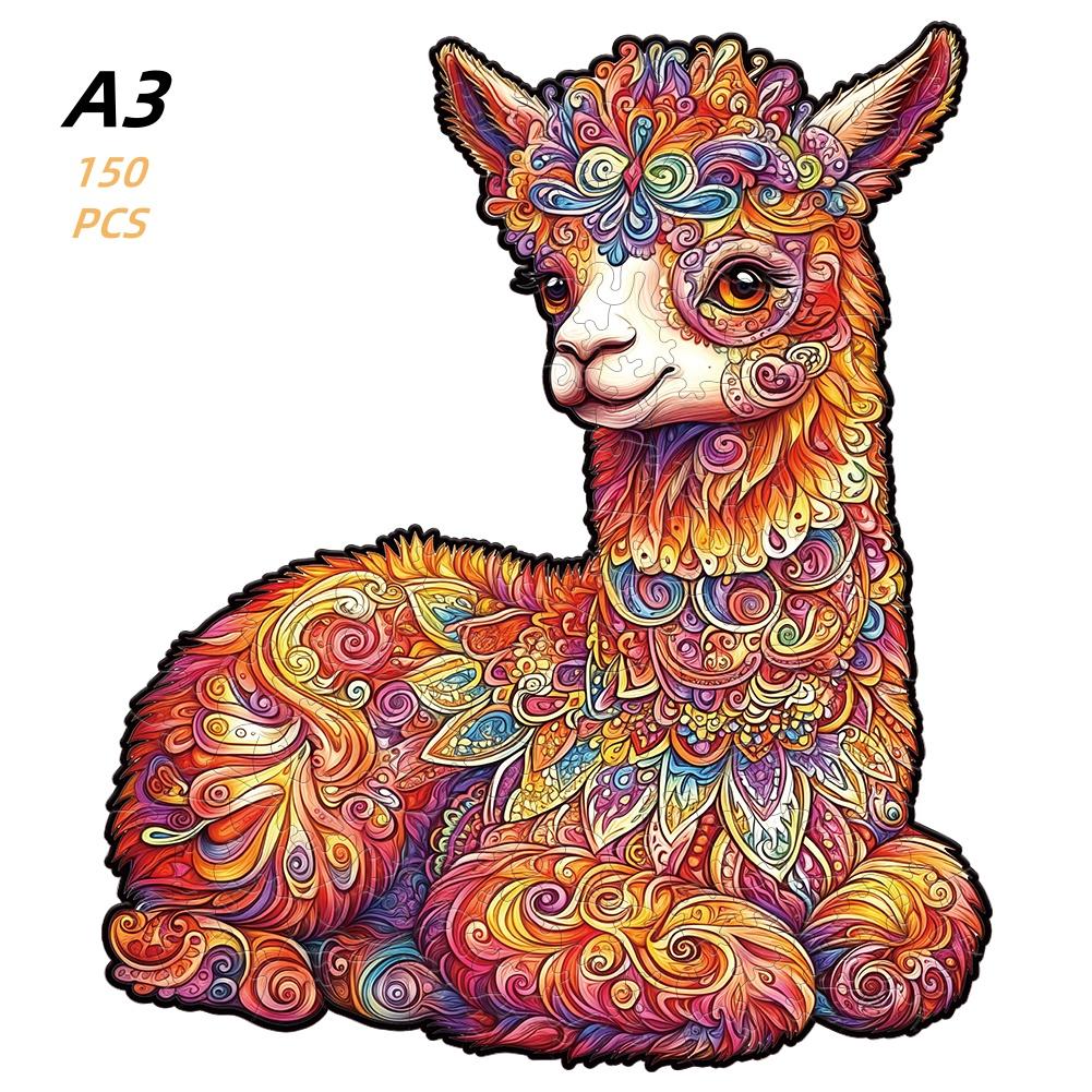 Jigsaw Puzzle Mysterious Animal Puzzles Dog Puzzles Present Designed for Adult Children Instructive Fabulous Present Interactive Games Wooden