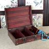 Multipurpose Decorative Wood Storage Box for Small Items and Jewelry with Antique Styles and Vibranting Color Designs
