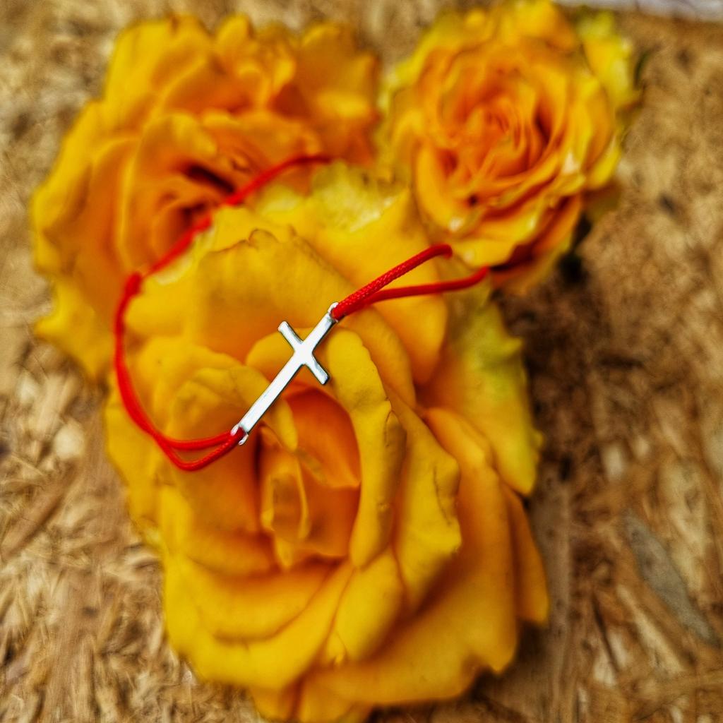 Adjustable 925 Sterling Silver Bracelet with Cross Charm and Red Silk Cord for Women Fashion Jewelry Gift