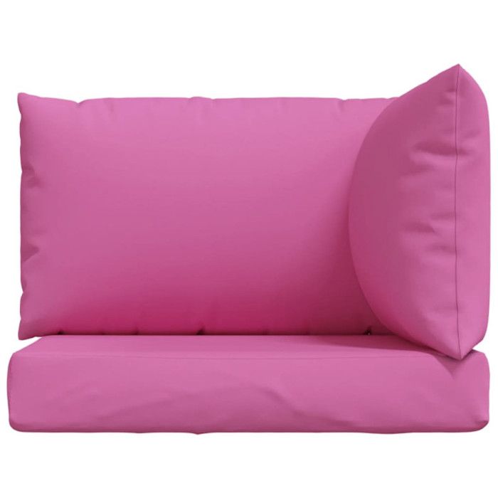 VidaXL Coussins de palette 3 pcs rose tissu Oxford 361790