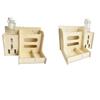 Abnehmbarer Kaninchen Heufutterspender 2 in 1 Kaninchen Futtertrog Holz Gras Spender Gehege