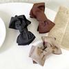 Bow Temperament Ponytail Holder Headwear Banana Clip Korean Style Vertical Clip Women Hair Clip
