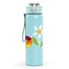 1PC Rainbow Daisy Simple Cute Floral Art 750ml Color Plastic Sports Water Bottle Leakproof Flip Straw Lid Suitable for Sports Office Home Use