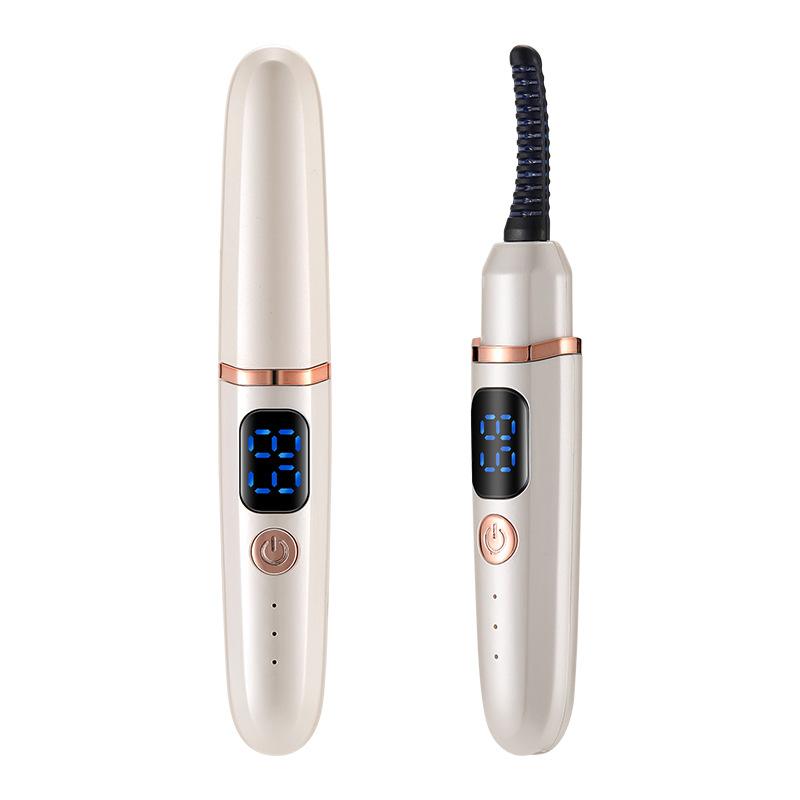 New Electric Eyelash Curler Heated Eyelash Curler with Power Display Long-lasting Setting Eyelash Curler