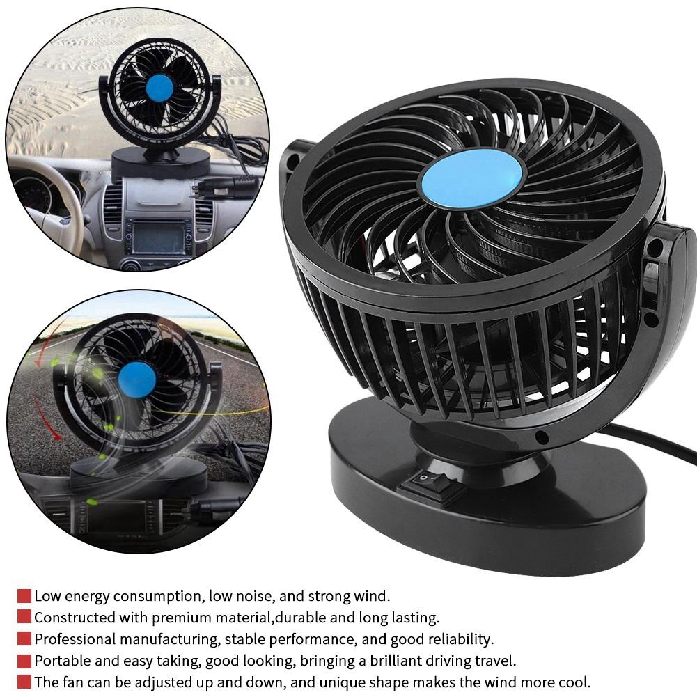 12V Portable Car Cooling Air Fan Silent Cooler