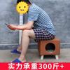 Solid Wood Cat Nest Stool Closed Type Shared Cat Products Kitten House The House Is Universal In All Seasons