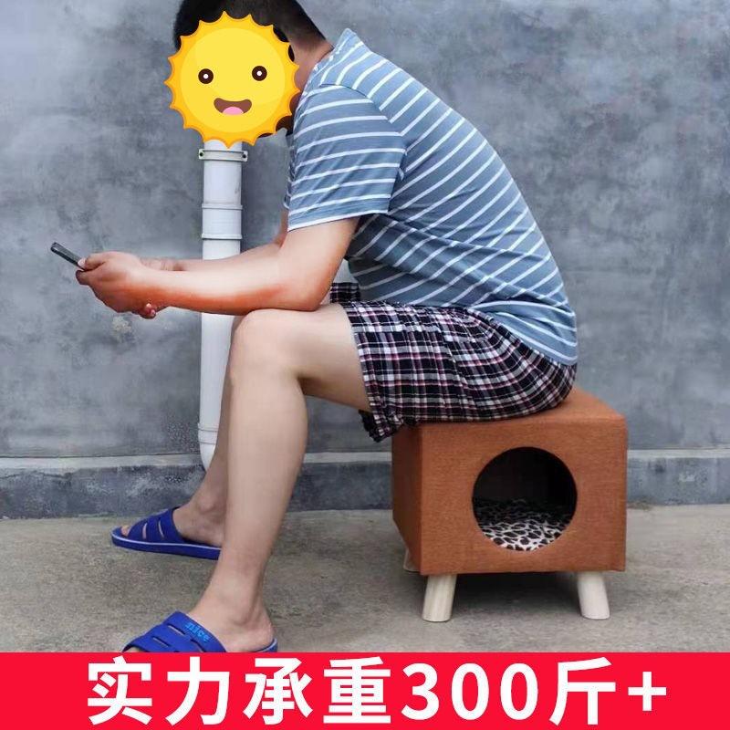Solid Wood Cat Nest Stool Closed Type Shared Cat Products Kitten House The House Is Universal In All Seasons