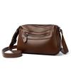 Bag 205 New Fashion Middle-aged and Elderly Casual Soft Leather Large Capacity Crossbody Commuter Bag Versatile One-shoulder Mom Bag