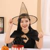 Pointed Hat Halloween Witch Hat Sequin Cosplay Hat Funny Halloween Headwear  Kids Costume