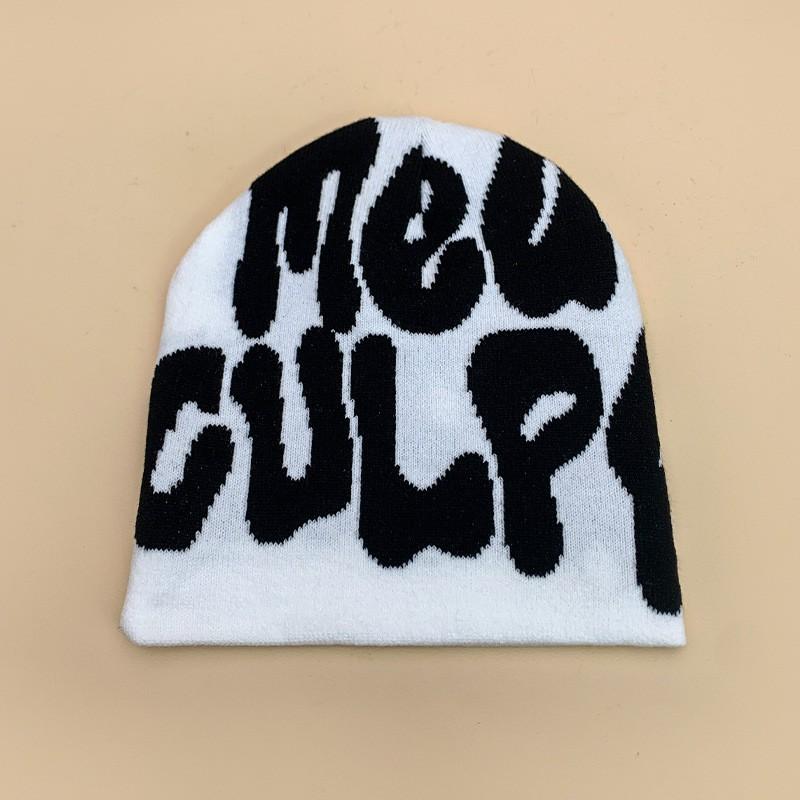 Skull Flame Spider Knit Beanie Men Women Winter Warm Hip Hop Hat