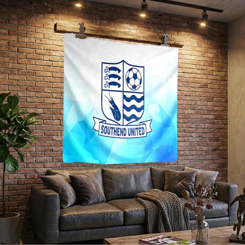 Southend Crest Design Tapestry Playroom Tapestry, Accessories for Bedroom,Livingroom, dormitory Room Wall Decor Fan Birthday Gifts