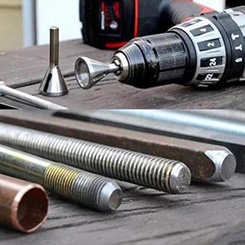 Deburring External Chamfer Tool Metal Hex Triangle Trimming Drill Bit For Screw Fast Remove Burr Removal