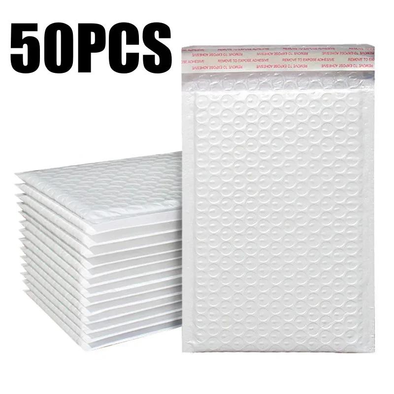 500 PCS White Foam Envelope Bags Self Seal Mailers Padded Shipping Envelopes With Bubble Mailing Bag Shipping Packages Bag