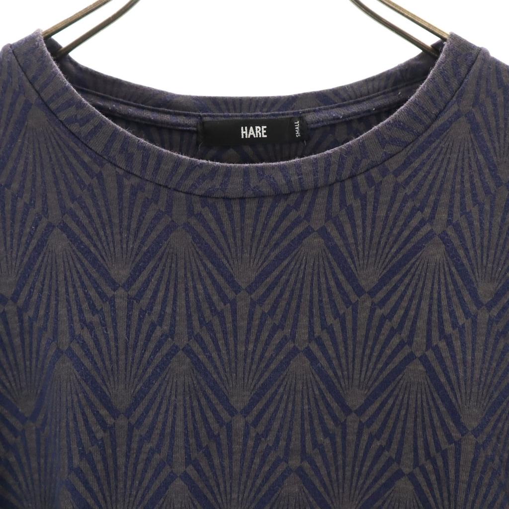 HARE Overall Handle Short Sleeve T-shirt S Navy System Men's Used