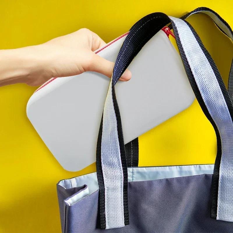 Große Kapazität, quadratische Silikon-Kosmetik-Aufbewahrungstasche, Reise-Make-up-Pinselhalter, tragbare digitale Aufbewahrungstasche, wasserdichter Organizer