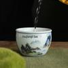 Antique Ceramic Master Tea Cup - Qianli Jiangshan Design