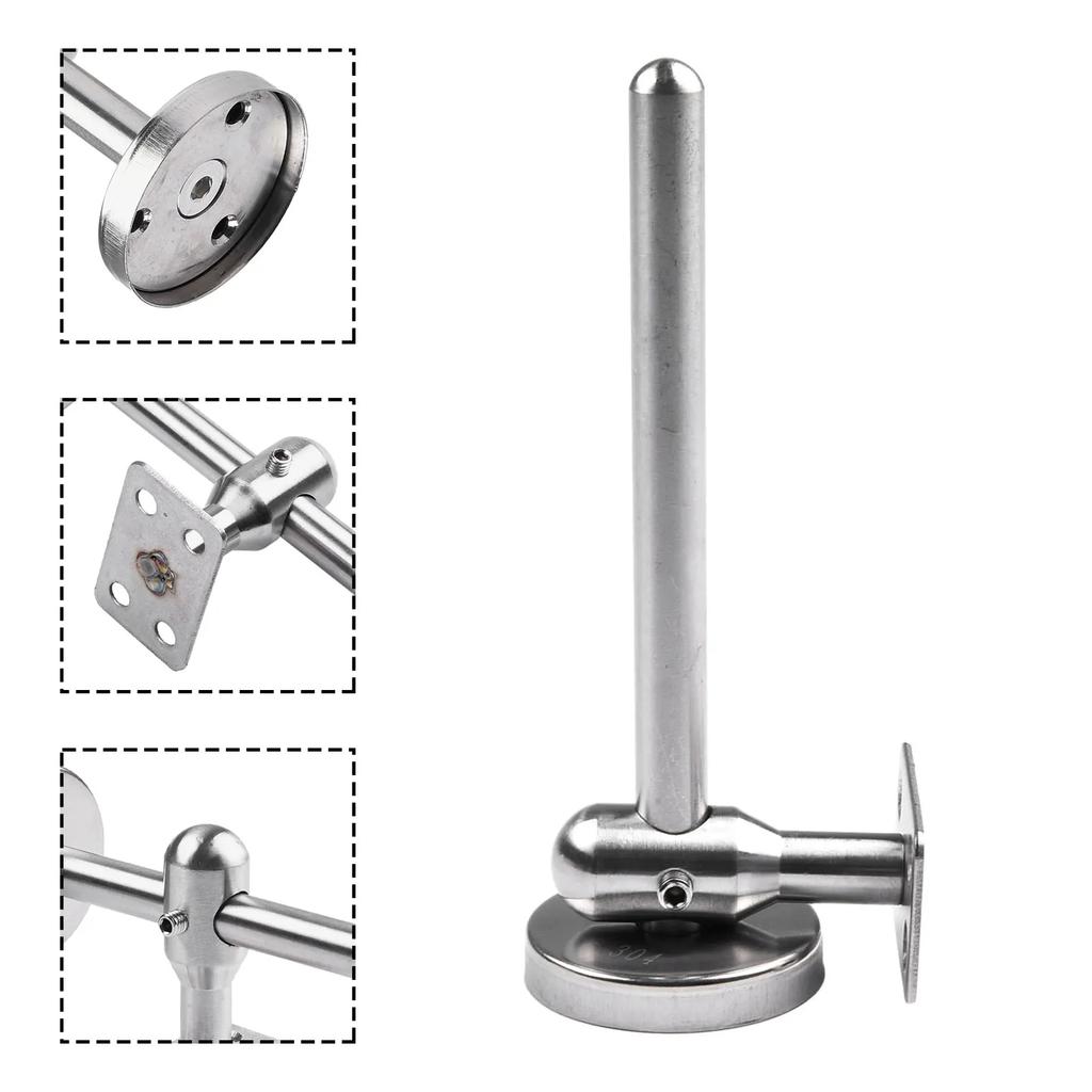 1pc Handrail Bracket Bannister Wall Support Hand Rail Balustrade Stair Railing Guardrail Fixed Support Stainless Steel Bracket