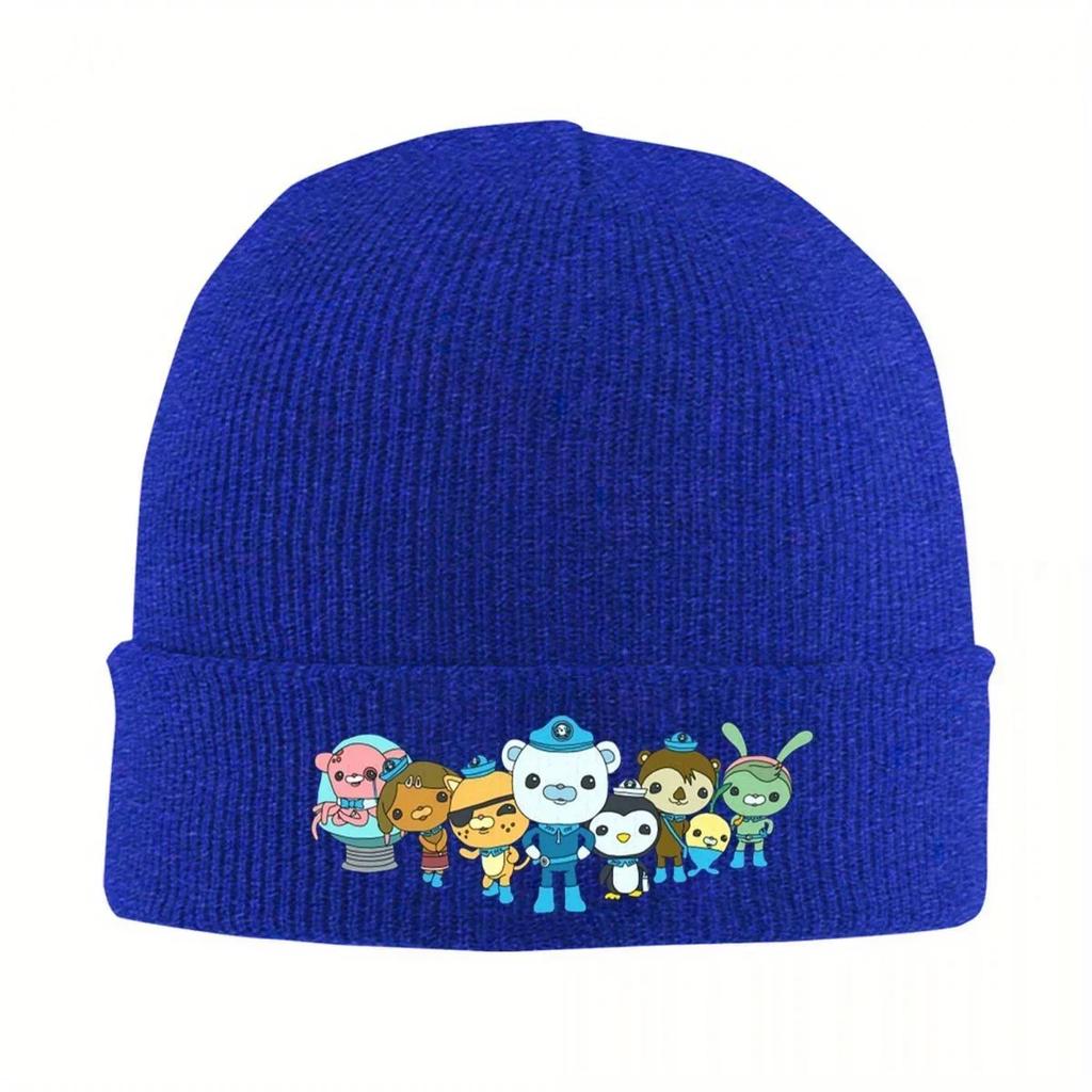 New Octonauts Warm Knitted Cap Fashion Bonnet Hat Autumn Winter Outdoor Beanies Hats For Unisex Adult