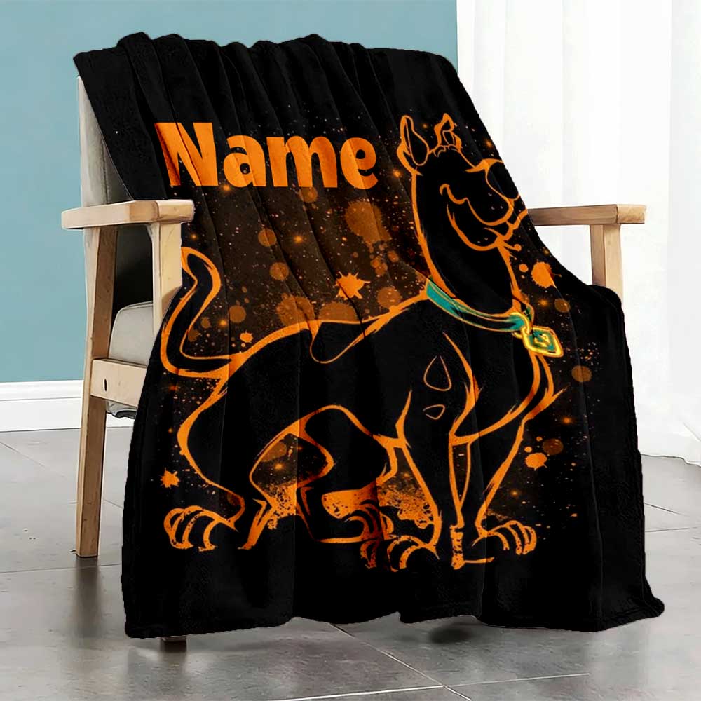 Warner (5) Customize Your Name Blanket Throw Personalized Blanket Ultra-Soft Throw For Sofa Bed Livingroom Chair All-Season Use