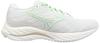 Mizuno Wave Rider 26 Running Shoes, Lightweight, Off-White/Green/Gold, Size 23.0 cm, 2E, for Jogging, Marathons, Sports, and Training