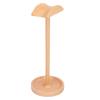 Wood Headphone Holder Desktop Wooden Headphone Display Stand Detachable Beech Headset Stand for Office Studio Study