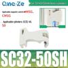 Zylinder SC CS1-F U mit Magnet schalterhalterung CMSG, Befestigungswinkel MBB und Zylinderzubehör D-A93 SU.