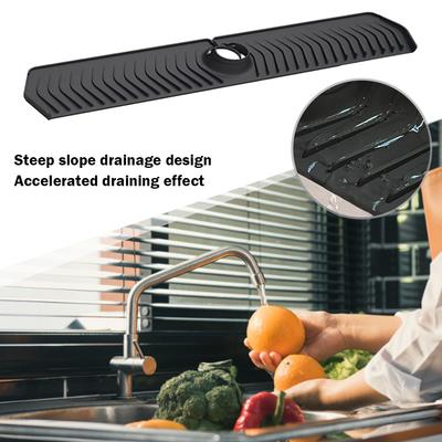 1PCS Silicone Faucet Mat Reusable Catcher Kitchen Sink Splash Mat Countertop Protector for Kitchen Counter Bathroom Gadgets