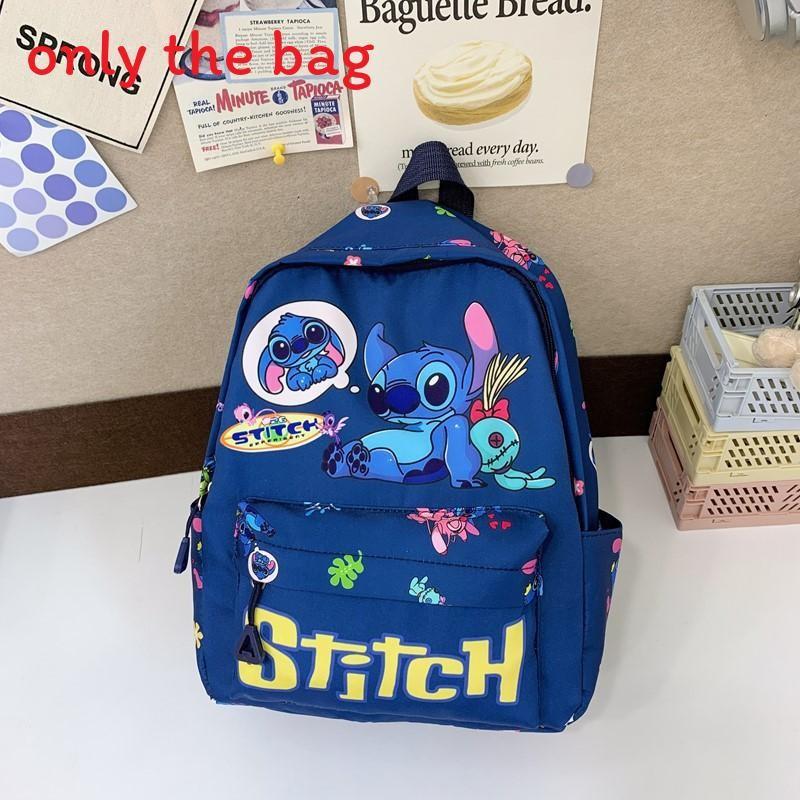 Stitch Letter Cute Angel Cartoon Pattern Children Backpack For Use School