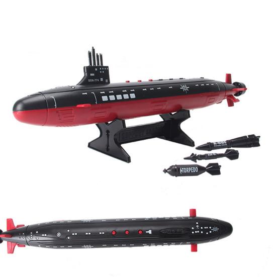 Simulated Military Nuclear Submarine Torpedo Model with Light Sound Kids Toy