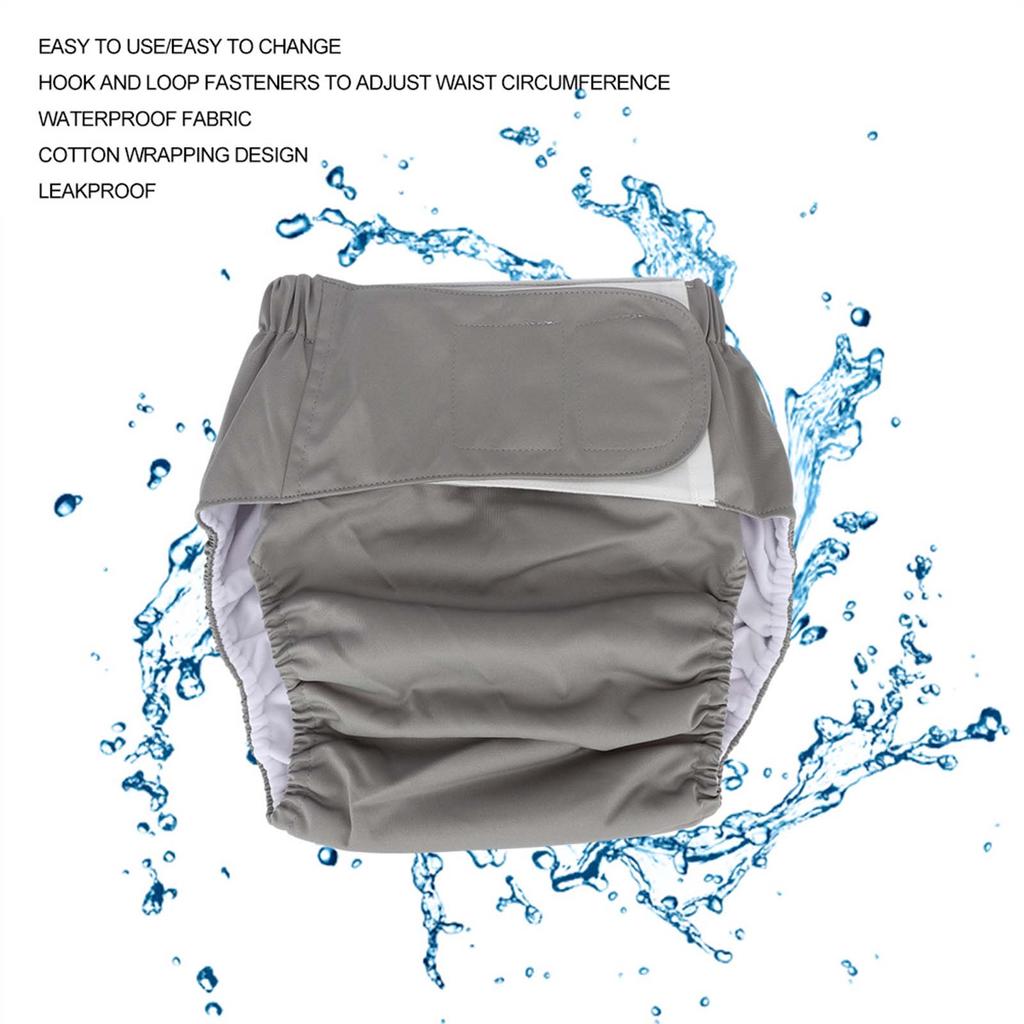 Waterproof Washable Reusable Adult Elderly Cloth Diapers Pocket Nappies