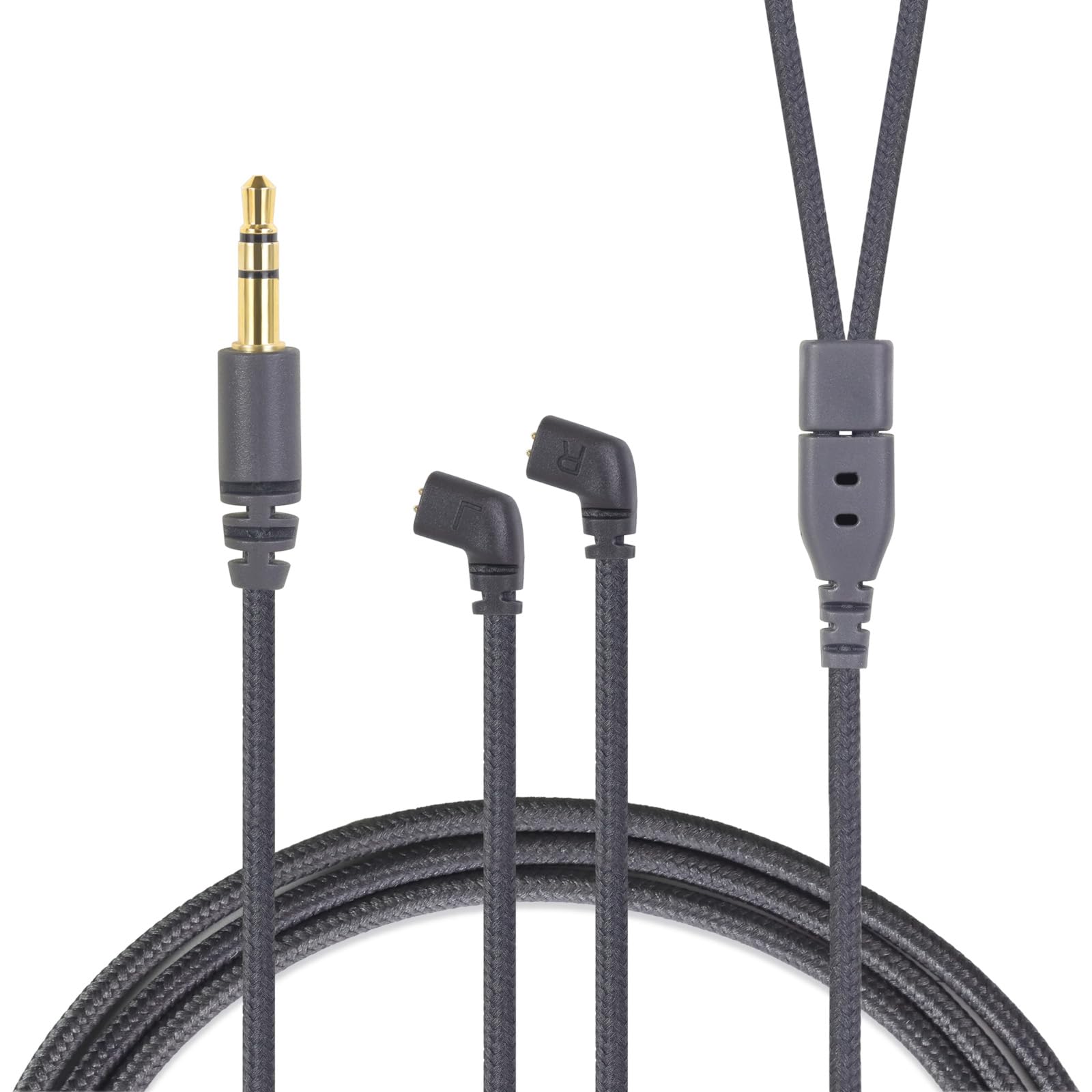 

3APLUS HBC13 Replacement Cable QDC 2Pin Earphone Cable Replacement Cable High Purity OFC Silver Plated KZ TRN CCA Compatible with Straight Type 120cm