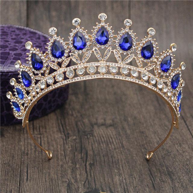 Gorgeous Rhinestone Crown Headbands Princess Tiaras and Crowns Bridal Hairband Girls Party Diadem Wedding Hair Jewelry