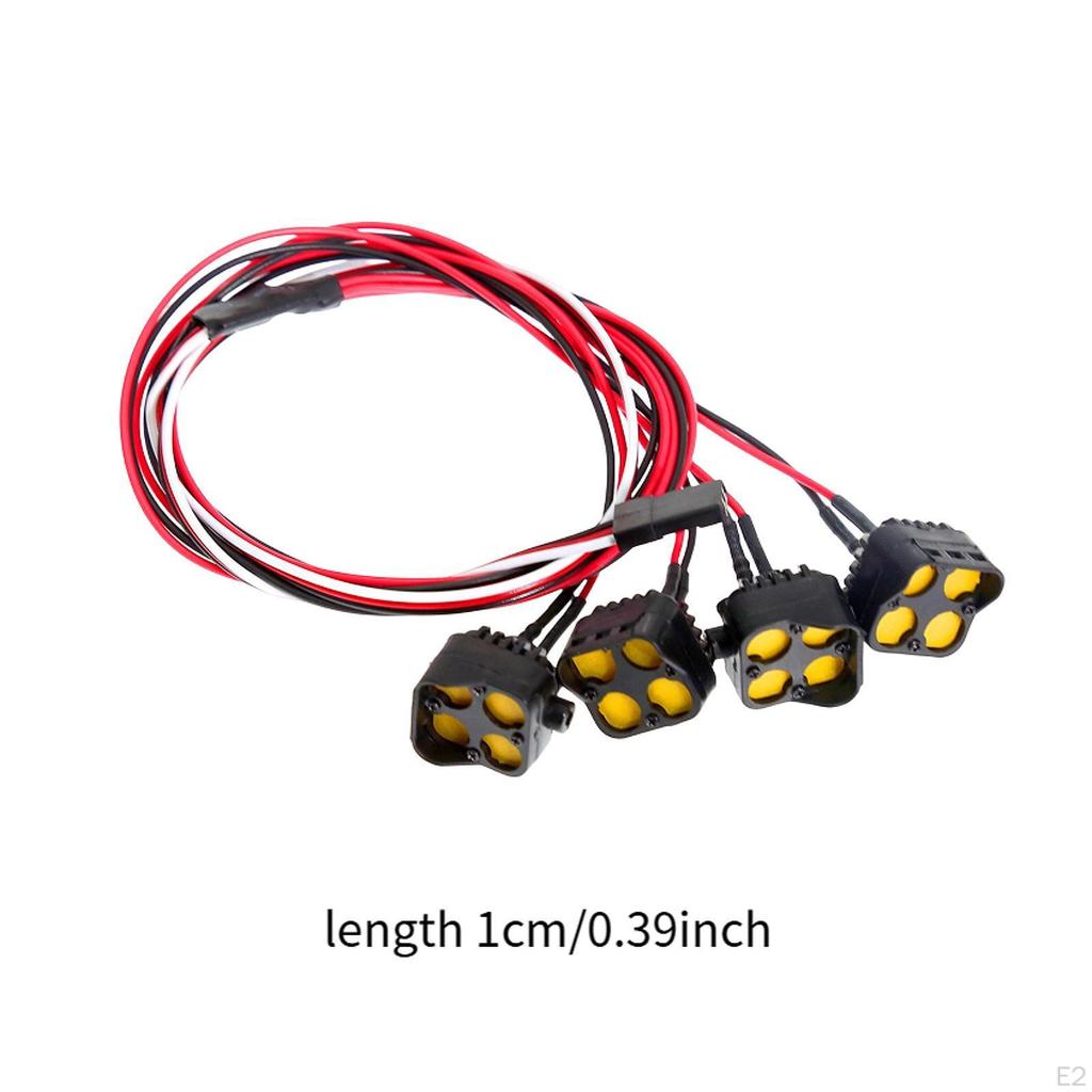 Headlight Three Dynamic Lighting Modes Repair RC Car LED Top Light Kit for 1/8 Vehicles