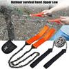 11Tooth Portable Survival Chain Saw Chainsaws Emergency Camping Hiking Tool Pocket Hand Tool Pouch Outdoor Pocket Hand Chain Saw