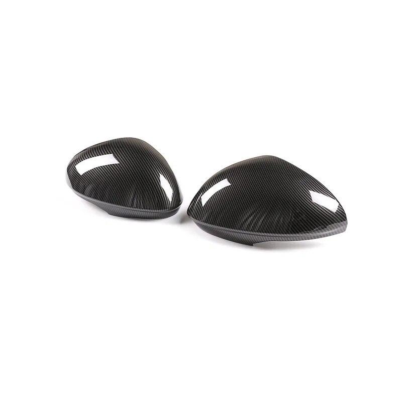 Car Side Rearview Mirror Cover For Alfa Romeo Giulia 2017 2018  - ABS Carbon Fiber Trim Decorate Shell Accessories
