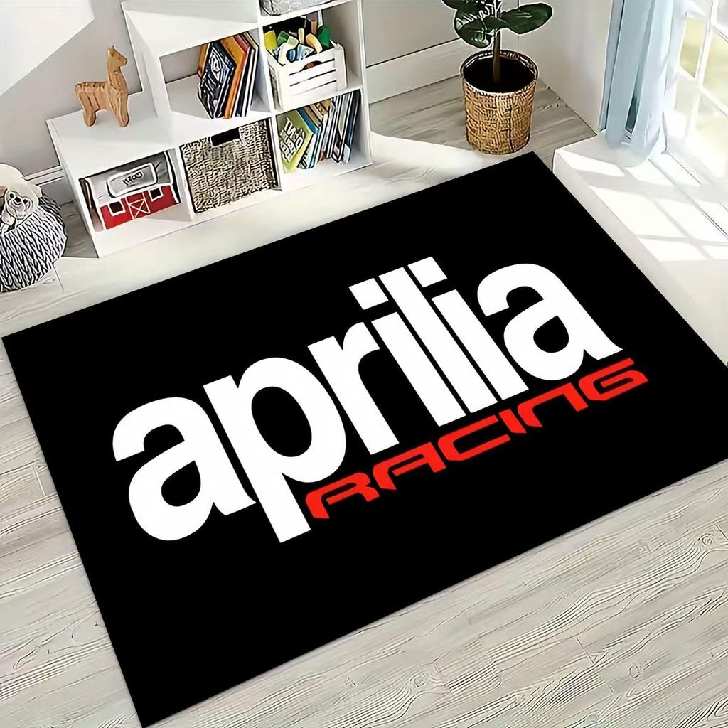 Motorcycle Aprilia Sign Racing Car Carpet Rug for Bedroom Living Room Sofa Home Doormat Decor,Large Kids Play Non-slip Floor Mat