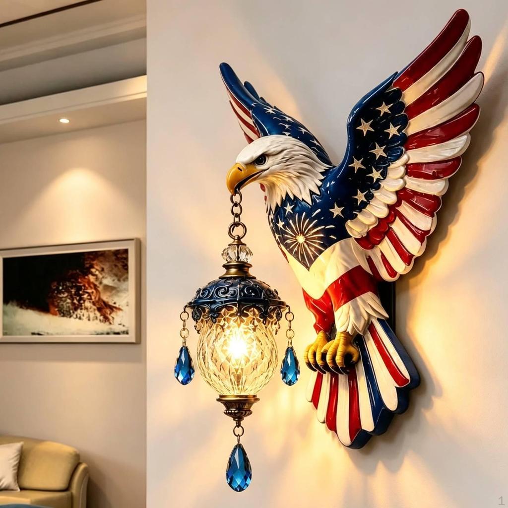 Animal Statue Wall Light Figurine Sconce for Indoor Office Bedroom