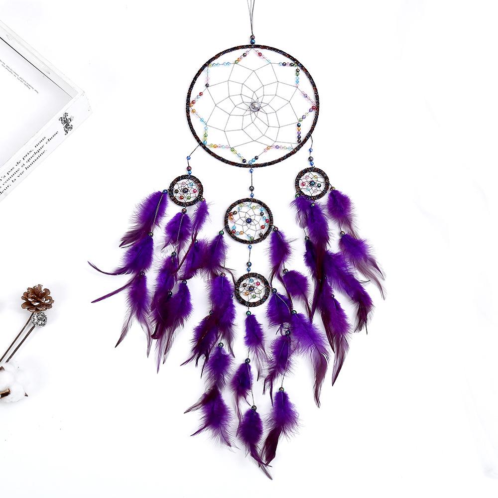 Handmade Feather Dream Catcher: Elegant Home Decoration & Unique Birthday Gift