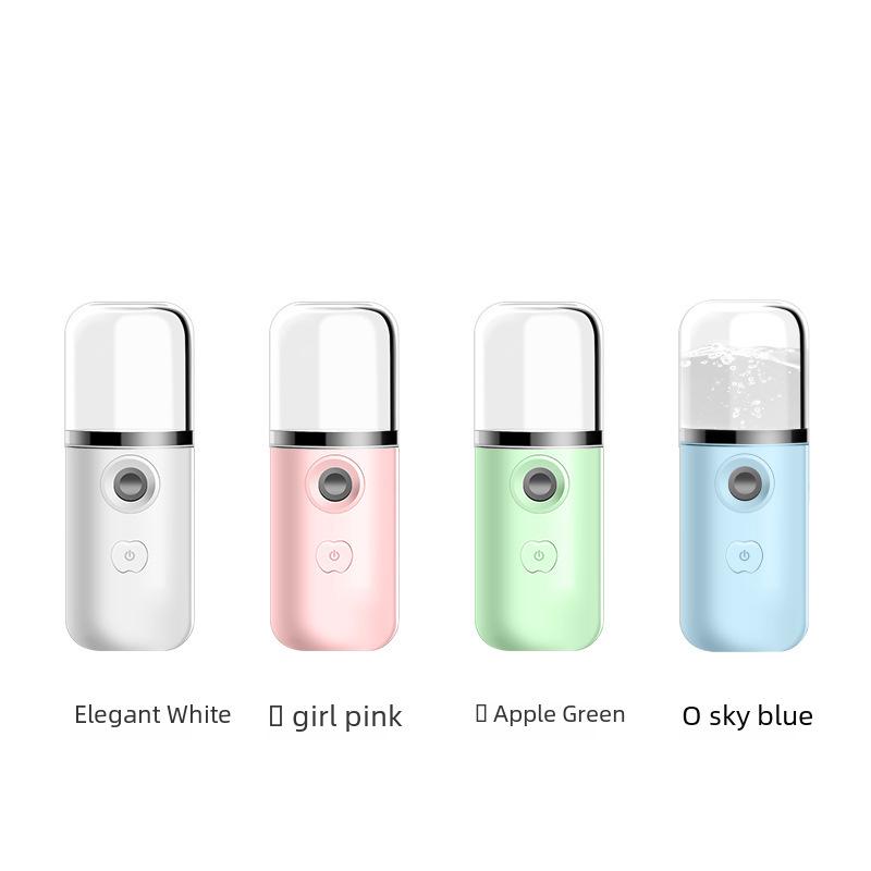 Apple Key Hydrating Handheld Beauty Sprayer with USB Charging & Alcohol Disinfection