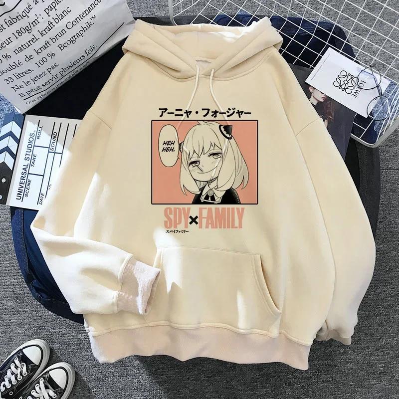 SPY X FAMILY Hoodie Anya Forger Harajuku Kawaii Manga Spyxfamily Sweatshirt Hoody Casual Streetwear Anime Unisex Graphic New