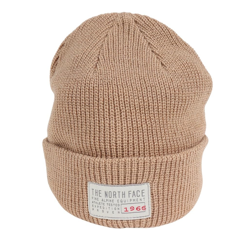 The North Face Stitchwork Kelp Free Size Beanie, Unisex, Stretch, Warm, Tan,