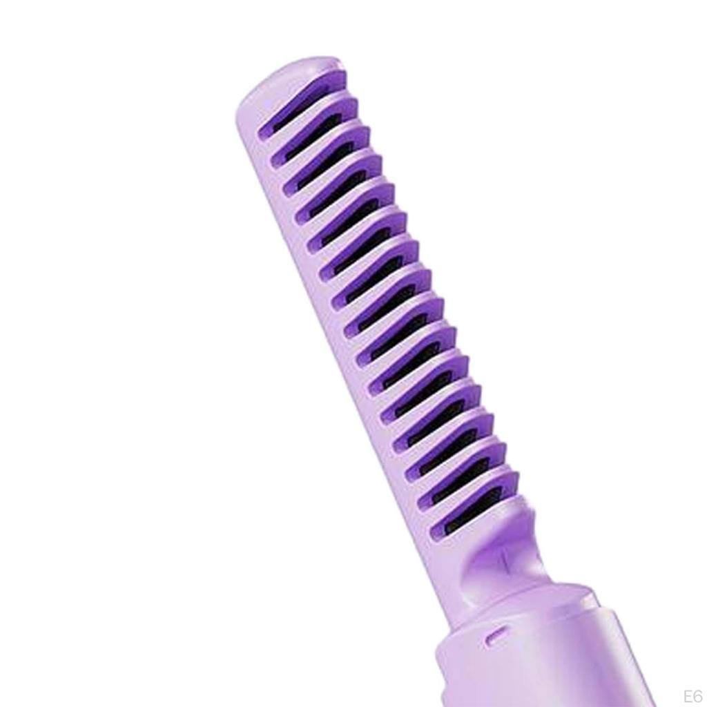 Hair Straightening Brush with Quick Heat And USB Charging for Women