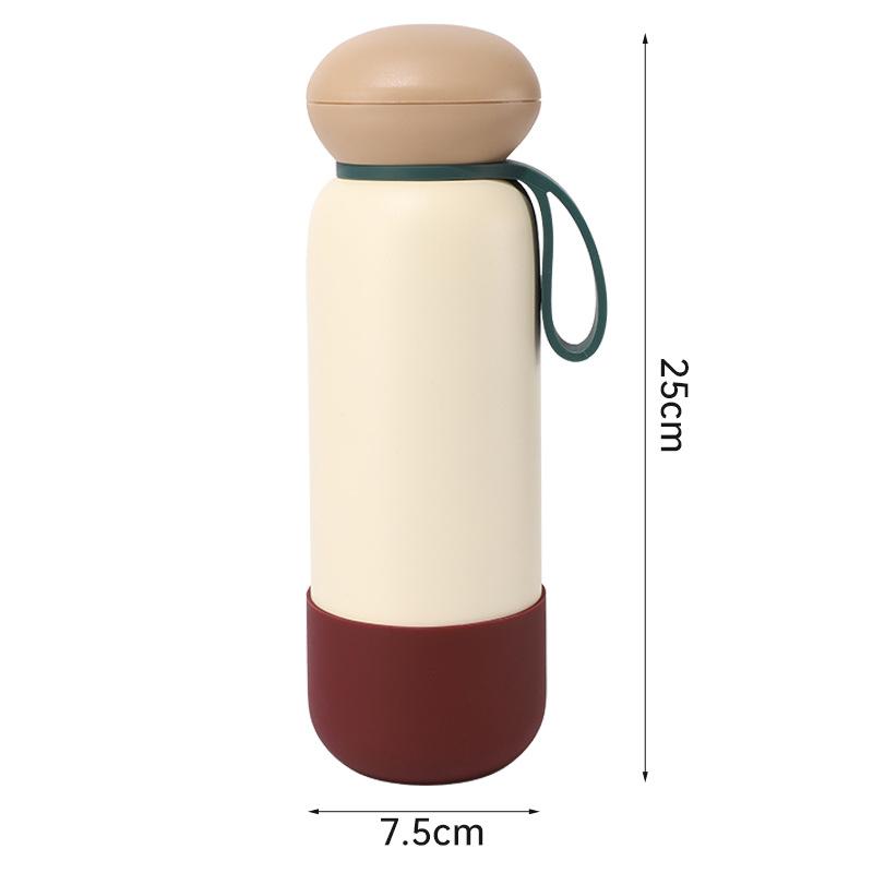 Borraccia Termica da 740 ml ad Alta Capacità con Manico Acciaio Inossidabile a Doppia Parete Sottovuoto per Bevande Regalo Tazza Termica da Esterno