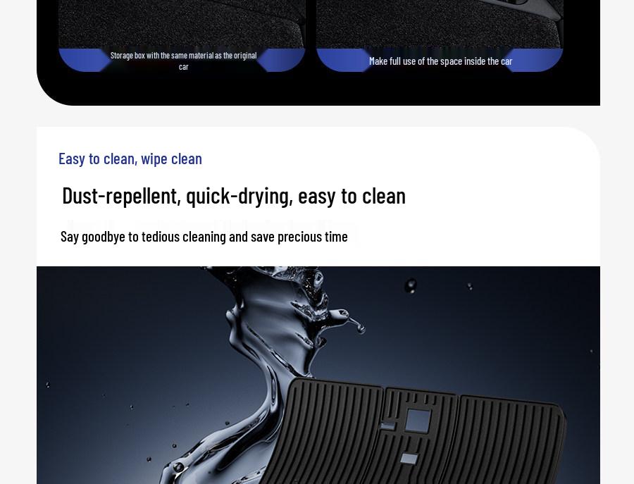 Tesla Model Y Full Coverage Trunk & Tail Mat Set - Front, Rear, and Refresh Version